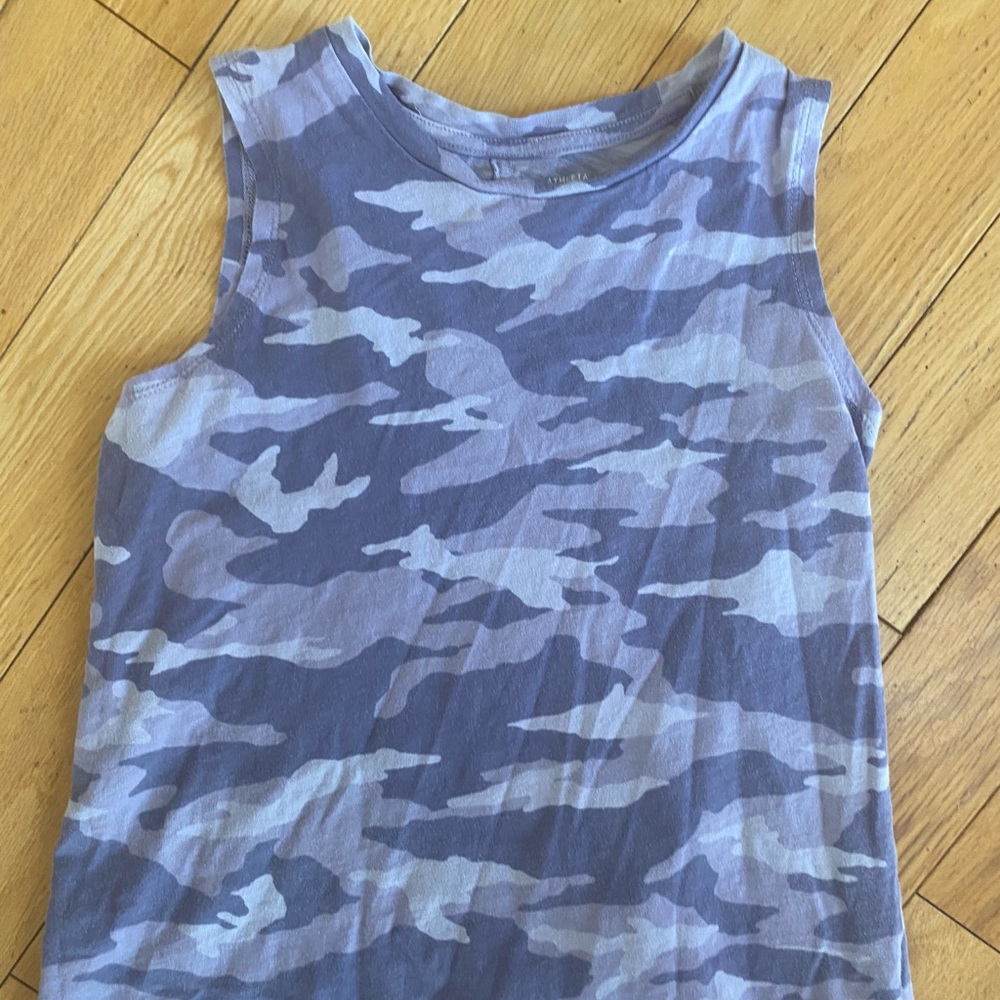 Gray Camo Athleta girl tank top XL 14